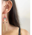 Asimetrik Woman Küpe