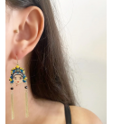 Asimetrik Woman Küpe