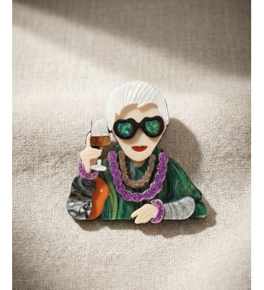 Pleksi Kadın Broş...