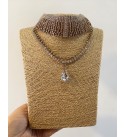 Damla Taşlı 2'li Choker Kolye