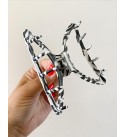 Oval Kalın Zebra Mandal Toka