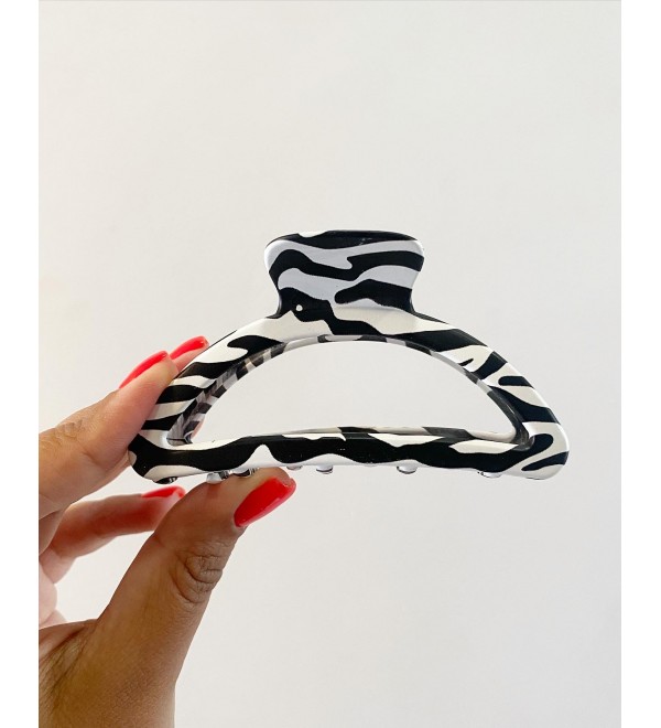 Oval Kalın Zebra Mandal Toka