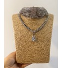 Damla Taşlı 2'li Choker Kolye