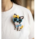 Pleksi Bulldog Broş