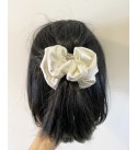 Taş Detay Saten Scrunchie