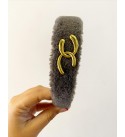 Zincir Detaylı Peluş Taç