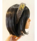 Zincir Detaylı Peluş Taç