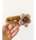 Peluş Çiçek Çıtçıt Toka